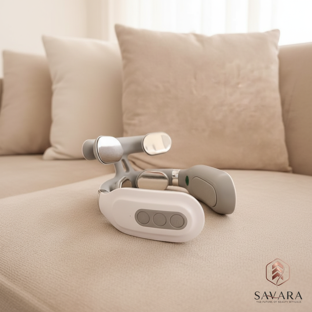 Neck massager with Savara logo - 1:1 ratio