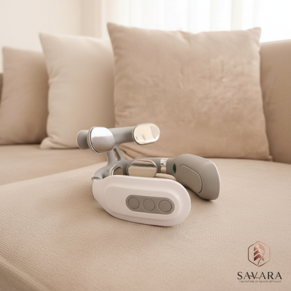 Neck massager with Savara logo - 1:1 ratio