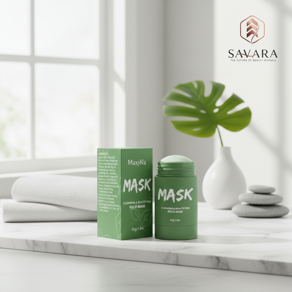 Premium clay mask stick lifestyle photo