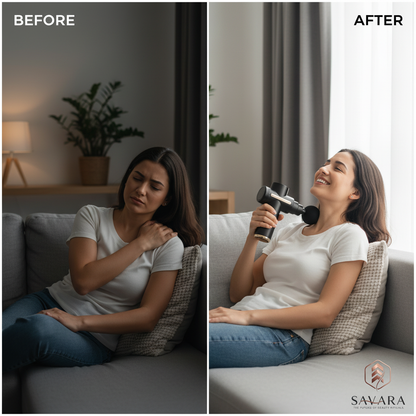 Problem vs solution massage gun in home